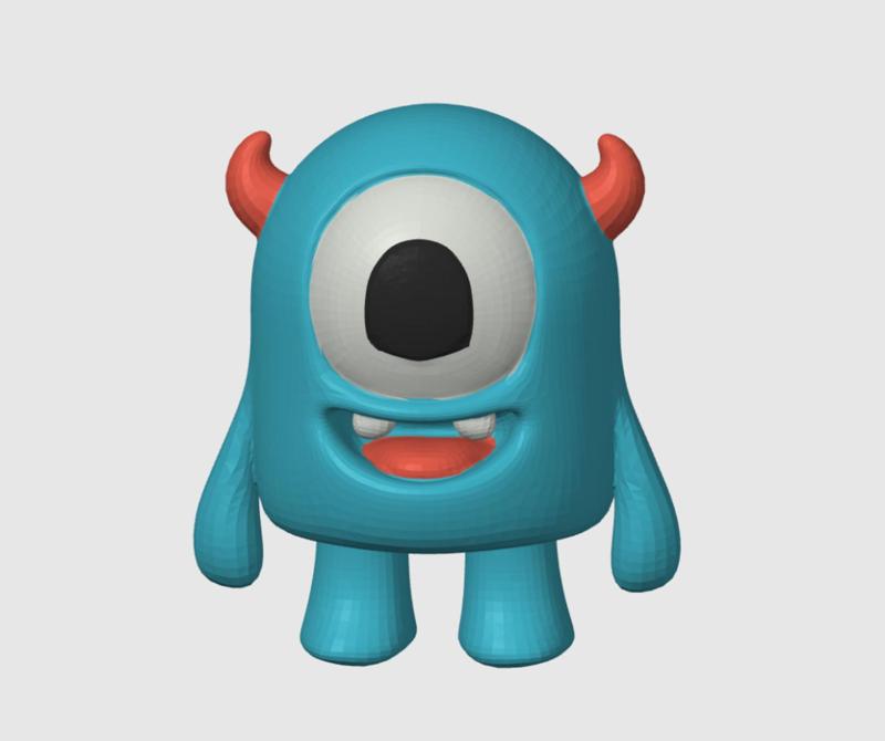 Cute Monster Halloween Model Multicolor 