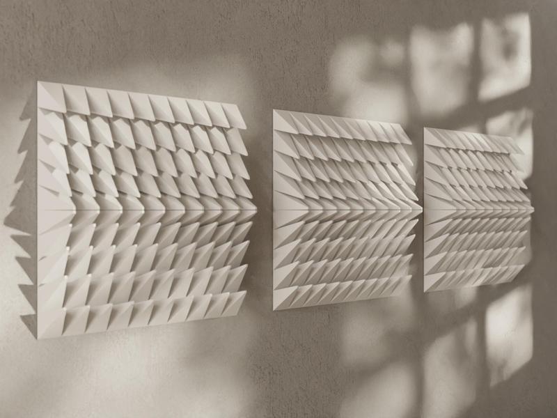 3D Wall Sculpture, The Straight Line