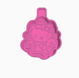 Candy Cane Kitty Mold Housing STL