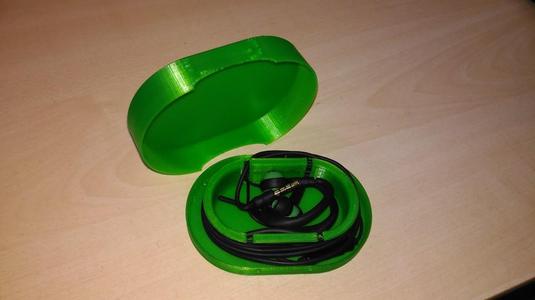 Case for earbuds with clip