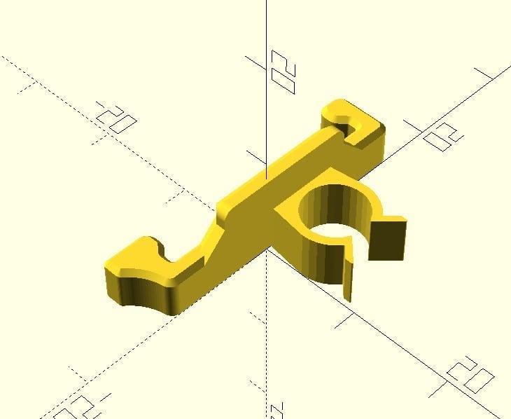 lock with wire clip for Creality Ender 2 wire chain
