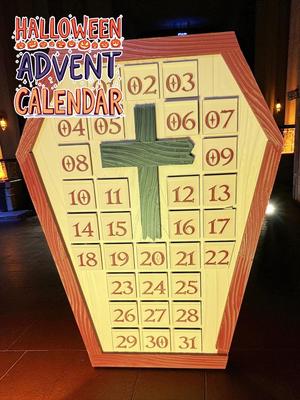 Coffin-Shaped Dracula Halloween Advent Calendar