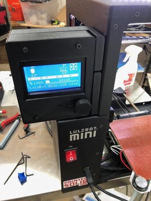 Printed Solid Lulzbot Mini LCD Case