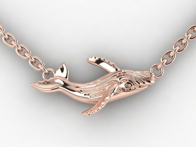 Blue whale pendant
