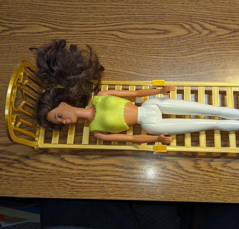 Bed Rightsized for Barbie Doll (12" x 3.6")