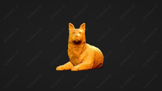 Australian Cattle Dog 3D Print Model Pose 08