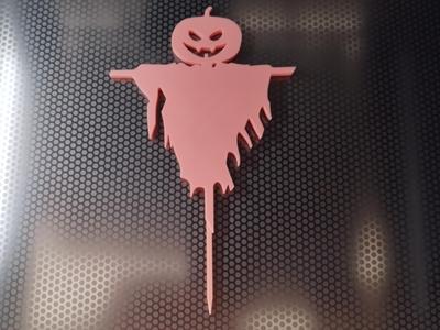 Cake Topper Scarecrow Pumpkin Halloween