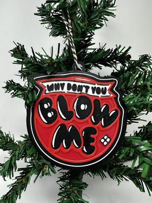 Blow Me christmas Ornament Blow Pop  Decor, Funny Christmas Ornament