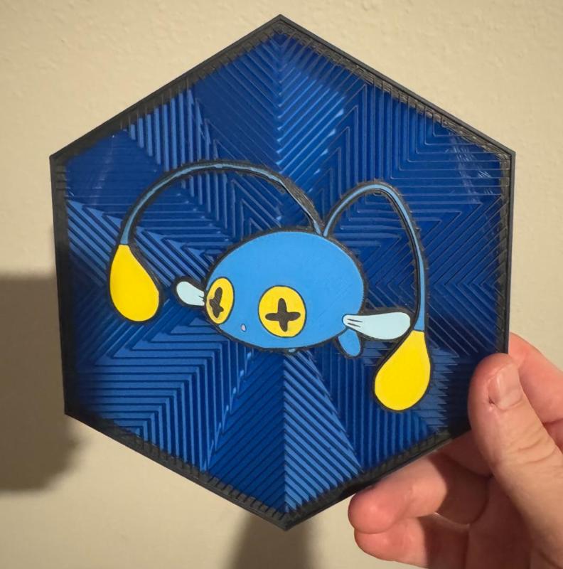 #170 Chinchou Hex Wall Art