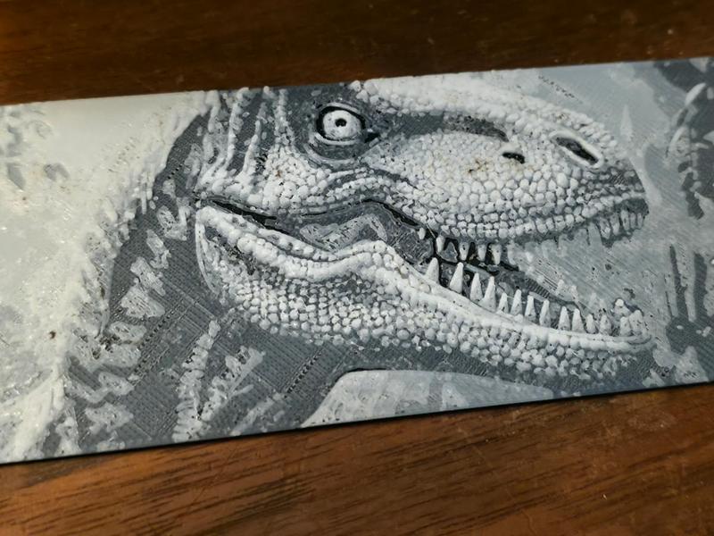 Velocoraptor Head bookmark 2 colors