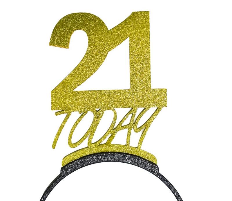 21 Today Headband Topper - Birthday Party Hairband