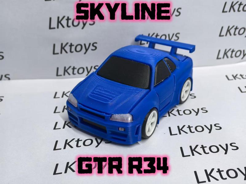 SKYLINE GTR R34 (fully assembled, no painting required)