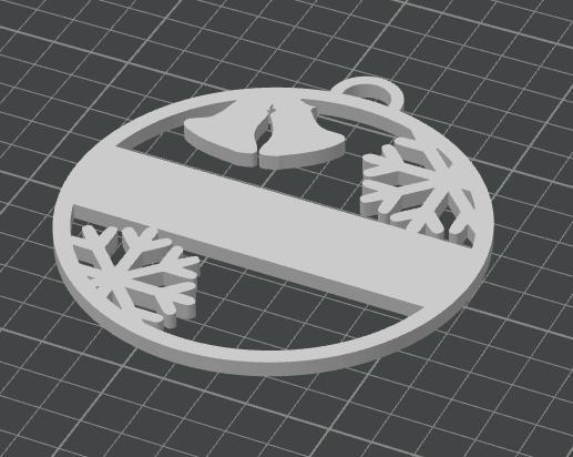 Christmas Ornament Base (customizable)