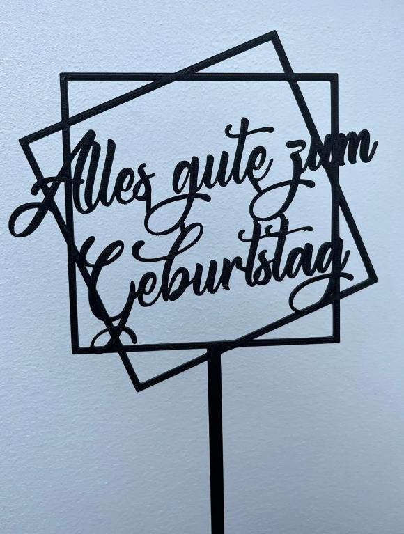 Alles gute zum Geburtstag Kuchendeckel / Torte / Cake Topper