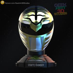 White Ranger Bust - Helmet