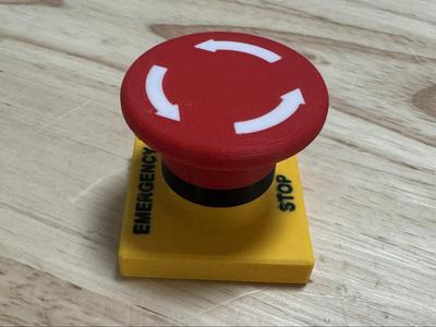 E-Stop Emergency Stop Button Fidget Clicker