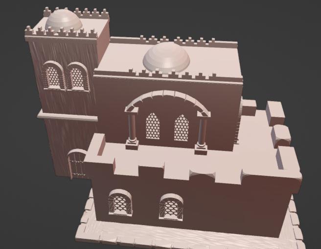 Mansion. Bethlehem Portal. Diorama