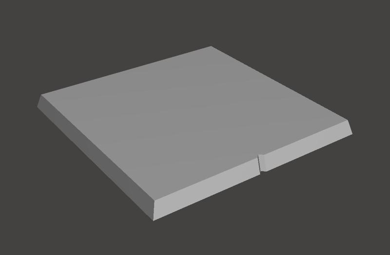 Kings of War Thick Beveled Bases - 75x75 Monster