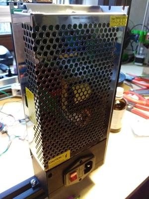 PSU S-250-12 (12V/20A) cover and mount for 3030 Extrusion T-Slot Nut 8