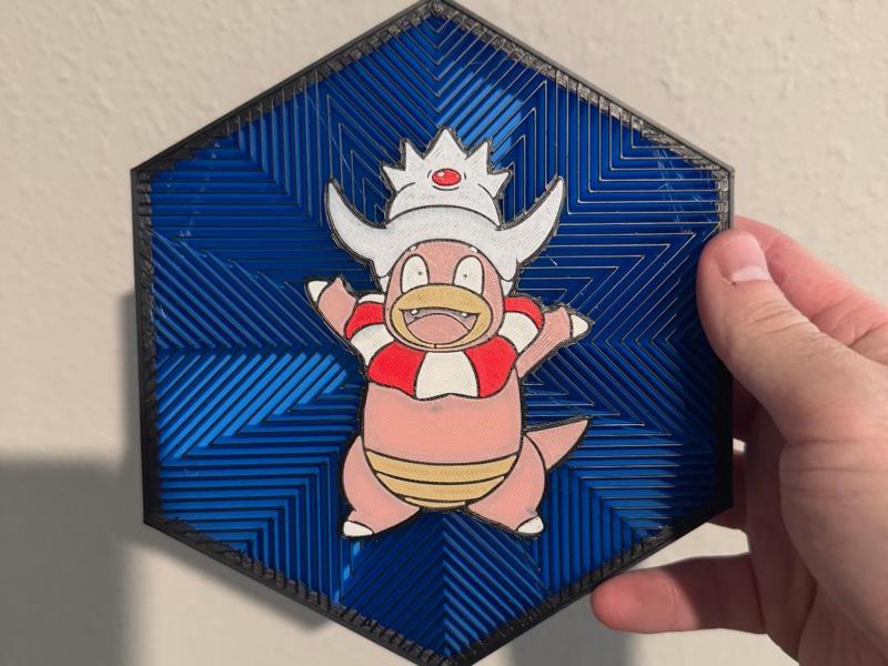 #199 Slowking Hex Wall Art