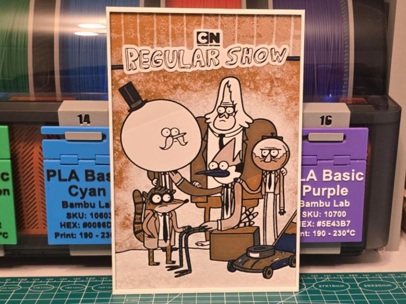 Regular Show Poster - Hueforge Art