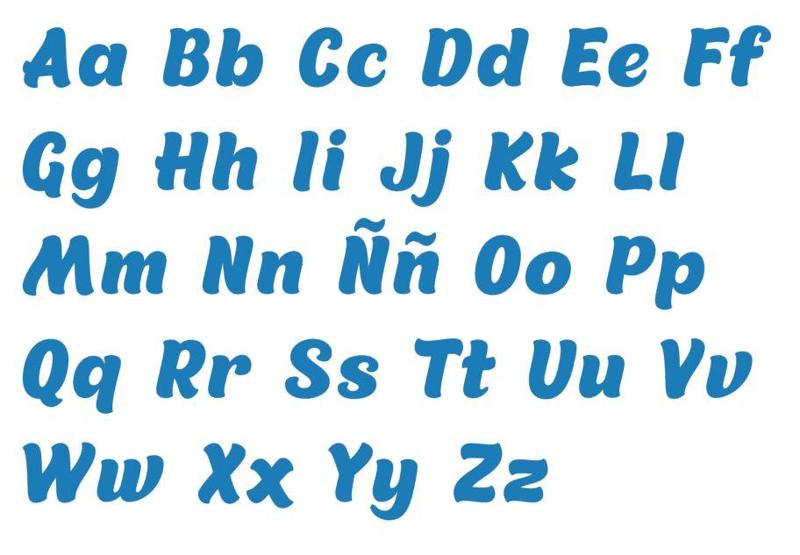 Alphabet cookie cutter set complete with uppercase and lowercase letters