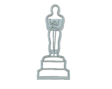 OSCAR AWARD COOKIE CUTTER, CINEMA COOKIE CUTTER, FONDANT CUTTER, OSCAR AWARD, CINEMA