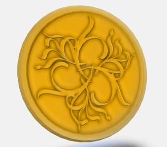 Ornamental Coin - Aesthetic Lorentz Force Curves