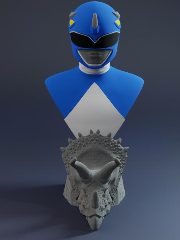 Power Rangers (Blue Ranger) bust
