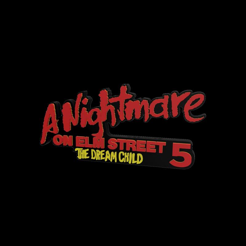 3D MULTICOLOR LOGO/SIGN - A Nightmare on Elm Street 5: The Dream Child