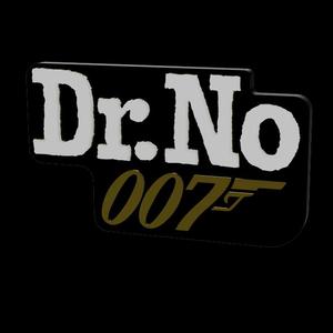 3D MULTICOLOR LOGO/SIGN - Dr. No