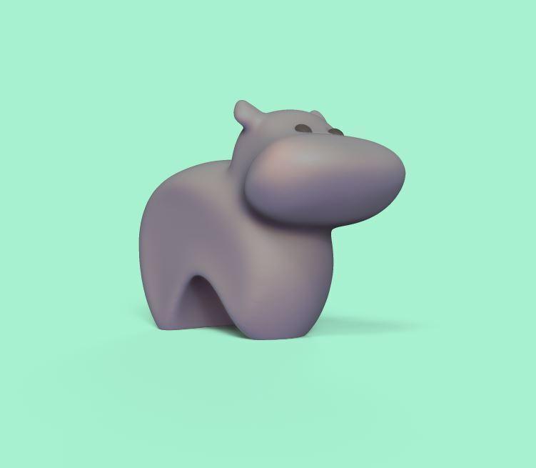 Stylized Hippo