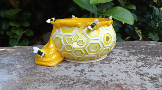 Bee Wool Bowl for Knitting/Crocheting