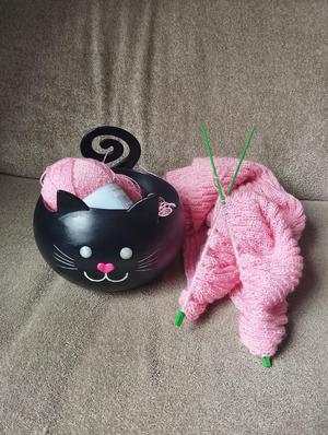 Cat Wool Yarn Bowl