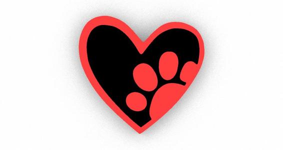 heart and dog