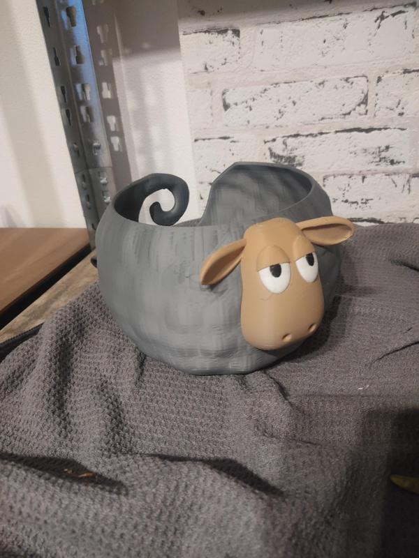 Sheep Bobble Yarn Bowl