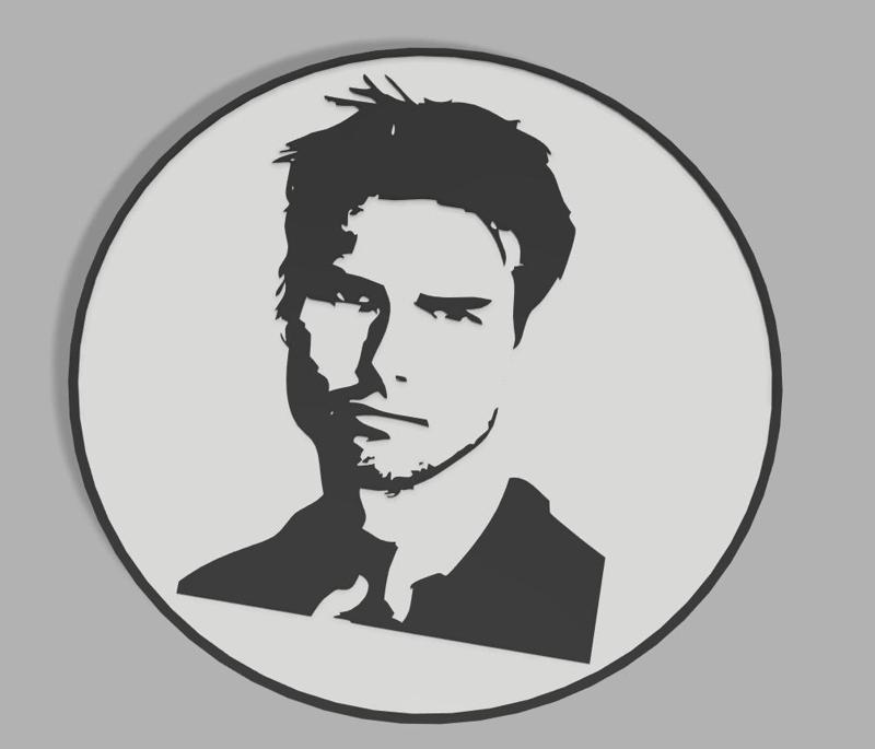 tom cruise wall decor frame plate
