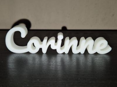 Corinne Name Sign Display Decor