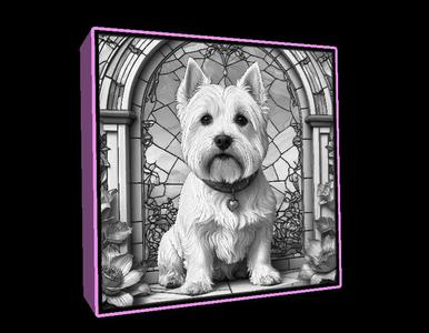 Lightbox West Highland White Terrier lithophane