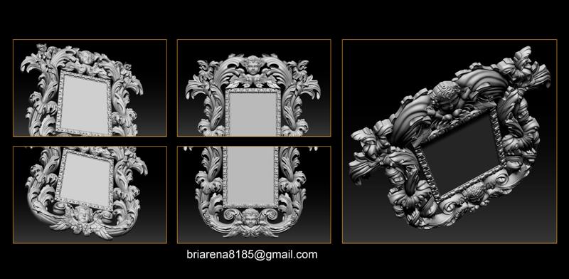 Mirror classical carved frame