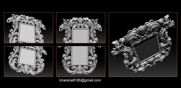 Mirror classical carved frame