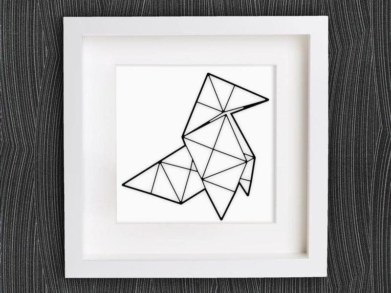 Customizable Origami Heavy Rain - The Bird (Video Game)