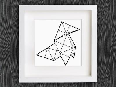 Customizable Origami Heavy Rain - The Bird (Video Game)