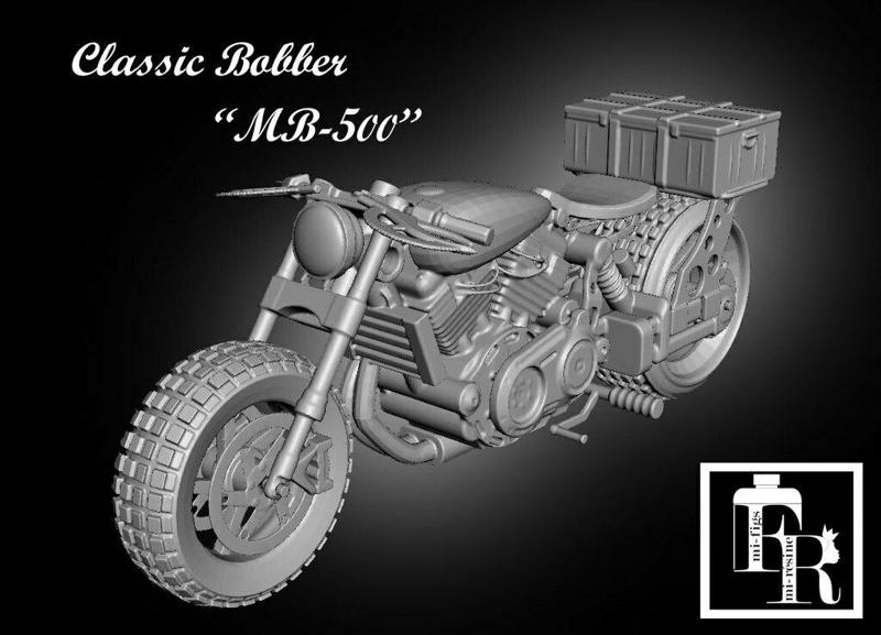 Bitume/Gaslands Classic bobber MB-500 post-apocalyptic