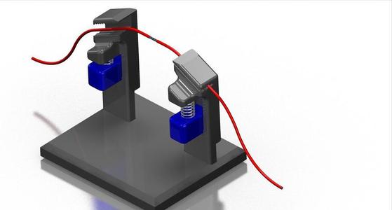 Solder wire clamp