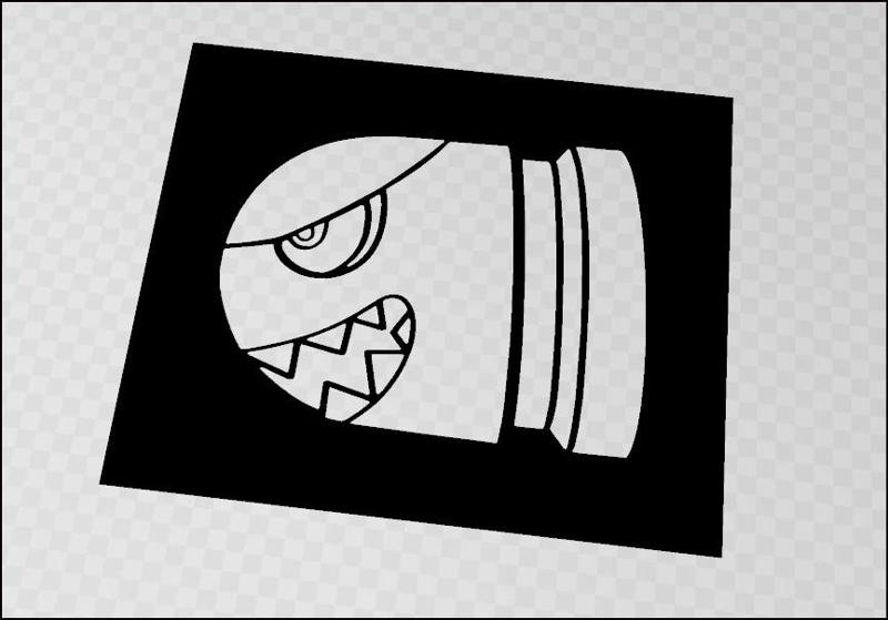 Banzai bill stencil