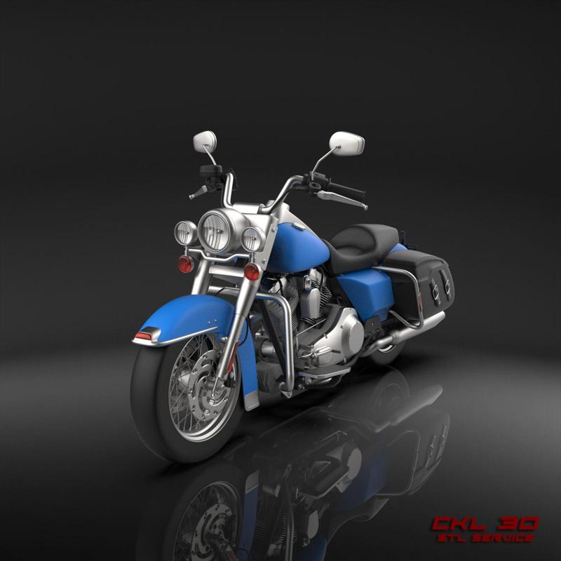 Harley Davidson Road King Motorcycle STL