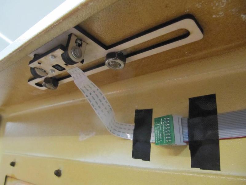 Raspberry Pi camera lasercutter mount