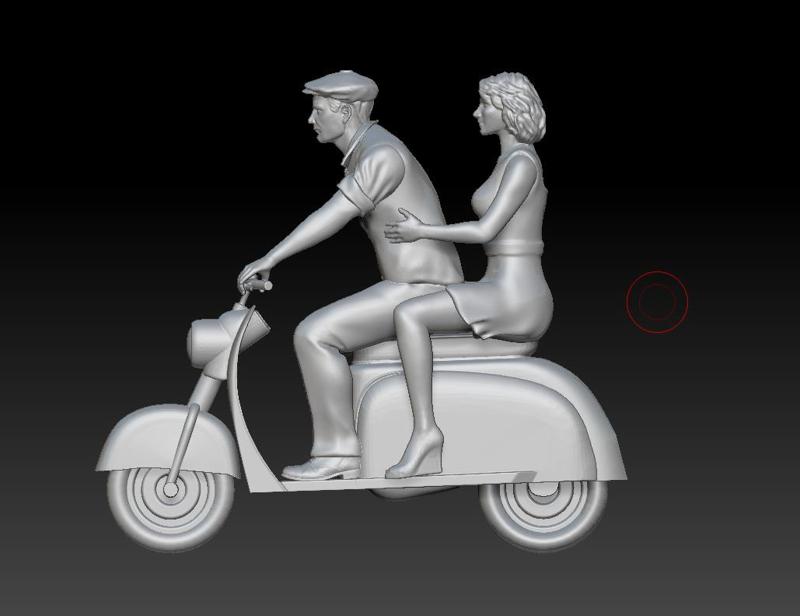 man woman MOTORBIKE