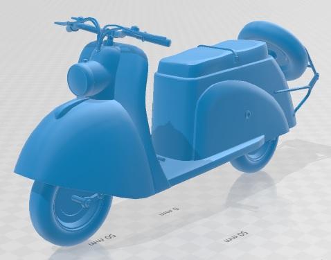 Soviet scooter Tula T200 Printable Motorbike